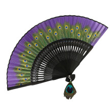 Houten opvouwbare ventilator Vintage opvouwbare handventilator-5