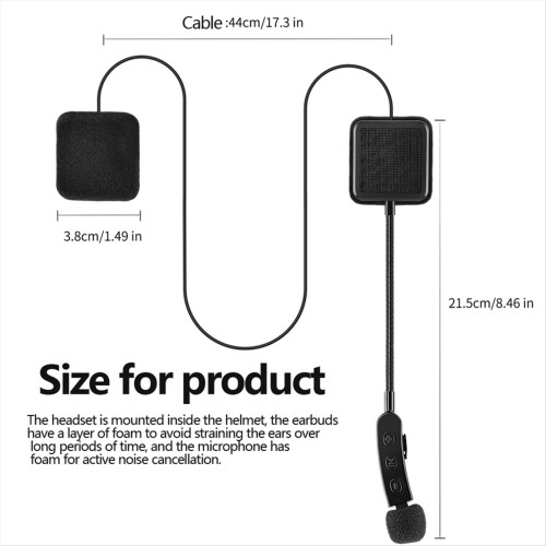 Bluetooth Motorcycle Helmet Headset Wireless Headphones with Microphon 2