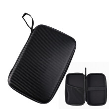 Table Tennis Paddle Case Reusable Protective Organizer Waterproof Racket Box Holds 2 Paddles 6 Balls Black