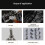 4PCS Pneumatic Rivet Head, Semi-Hollow Solid Hammer Head Corn M3-4-5-6 5