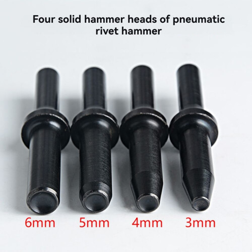 4PCS Pneumatic Rivet Head, Semi-Hollow Solid Hammer Head Corn M3-4-5-6 2