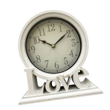 Horloge d'étagère de bureau de lettre d'amour de-Style C
