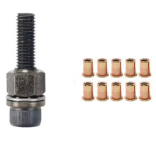Manual Rivet Screw Riveter Nut Tool Adapter Metal License Plate Simple
