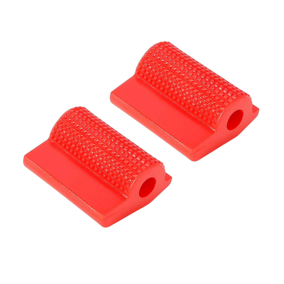 2Pcs Universal Motorcycle Gear Shift Cover Anti Slip Durable Rubber Shifter Protector Pad Red 9001264684051