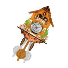 Horloge coucou en bois élégante adaptée à l'horloge-Style B