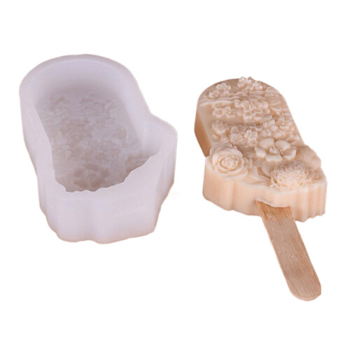 Silicone Popsicles Maker Ice Cream Molds Flower Shape Ice-4