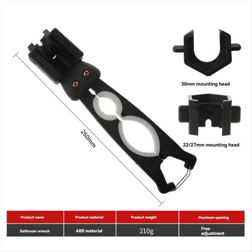 Faucet Wrench Tool Set Adjustable Opening Ergonomic Handle Puller for 2