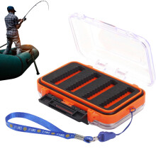Bait Storage Box, Fishing Lure Box with Transparent Lid Compact Organiser for Bait, Tackle