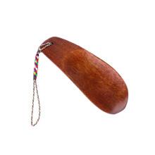 Wooden Shoehorn Long Handle Ergonomic Design Handmade Mini Shoe Lifter with Rope for Easy Wearing