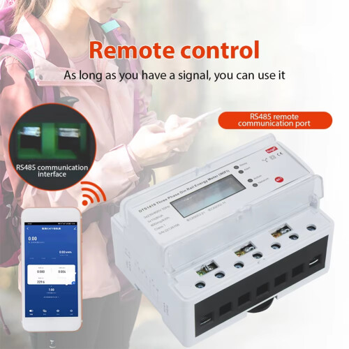 Smart Electricity Meter WIFI Remote Prepaid Multifunctional 3-Phase Ra 2
