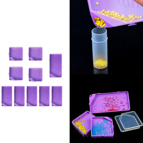 3/5/10Pcs Small and Large Drilling Drawing Trays-10 piece set 2