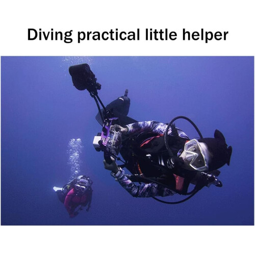 Double Dive Reef Rafting Hook Spiral Spring Cord Hook Diving Accessories Blue 2