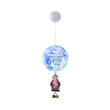 Decorazione natalizia in acrilico trasparente, lampada a sospensione Creative3D, LED a batteria per uso interno ed esterno (multicolore)