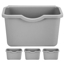 Wall Mounted Trash Can Set of 4, Hanging Garbage Bin for Kitchen Bathroom Cabinet Door SpaceSaving