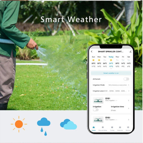 8Station Tuya WiFi Indoor Smart Sprinkler Controller Irrigation System 2