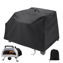 Pizza Oven Dust Cover Fadeless Camping Accessories Black Waterproof Dustproof Outdoor Cover Weather Resistant