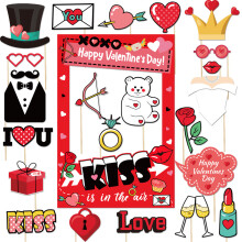 Valentines Day Photo Booth Props Valentines Day Decoration-A