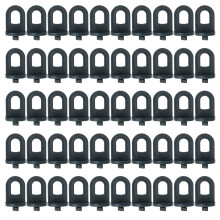 50Pcs Plastic Plant Hangers for Greenhouse Gadgets Hook-Green