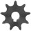Ηλεκτρικό σκούτερ Sprocket9T428 Υψηλής απόδοσης αντιδιαβρωτικό μεταλλικό γρανάζι 2