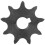 Ηλεκτρικό σκούτερ Sprocket9T428 Υψηλής απόδοσης αντιδιαβρωτικό μεταλλικό γρανάζι 6