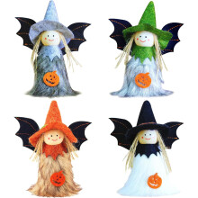Teme de toamnă pentru ornamentul de Halloween în formă de pitic, eticheta personalizată adaugă o notă unică, materiale de înaltă calitate