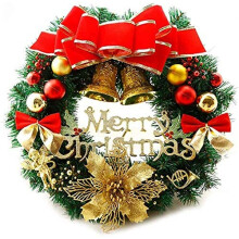 Dekorativer Kranz für verschiedene Anlässe, künstlicher Weihnachtskranz mit schönem, flauschigem Aussehen, beleuchteter Kranz, der ein