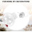 24Piece White Christmas Tree Baubles Set, 6 cm, Plastic Ornaments with Sequ 2