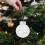 24Piece White Christmas Tree Baubles Set, 6 cm, Plastic Ornaments with Sequ 3