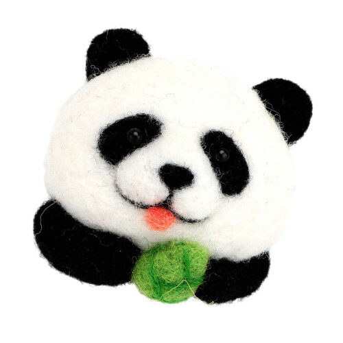 Kits de démarrage de feutrage à l'aiguille, jolie-Panda géant
