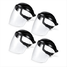 4 Pcs Safety Face Mask Shield for Grinding and Cutting Clear Full Impa
