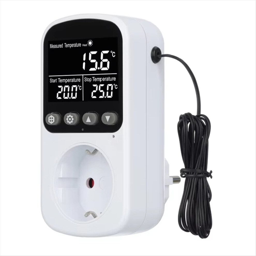Digital Temperature Controller Socket Outlet Thermostat With Timer Sen 4853197695124