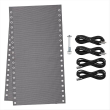 Chair Replacement Fabric with 4 Bungee Cord Lounge Cloth Mesh Repair K