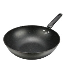 NonStick Wok for Induction and Gas Stove with Even Heat Distribution and HandForged Handle