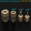 1In 3/4In 1/4In 1/8In Diamond Grinder Bit Head Tool Brass Core Stained 6