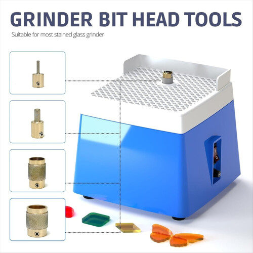 1In 3/4In 1/4In 1/8In Diamond Grinder Bit Head Tool Brass Core Stained 2