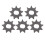 Αλυσίδα Sprocket9T μεταλλικό H σε σχήμα κινητήρα γρανάζι υψηλής αντοχής από χάλυβα για 1