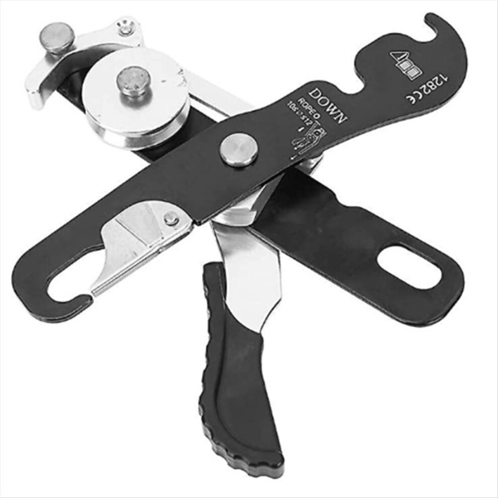 Self-Locking Manual Descender Outdoor Climbing Slow Descent Rescue Gea 4853197603402