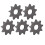 Αλυσίδα Sprocket9T μεταλλικό H σε σχήμα κινητήρα γρανάζι υψηλής αντοχής από χάλυβα για 2