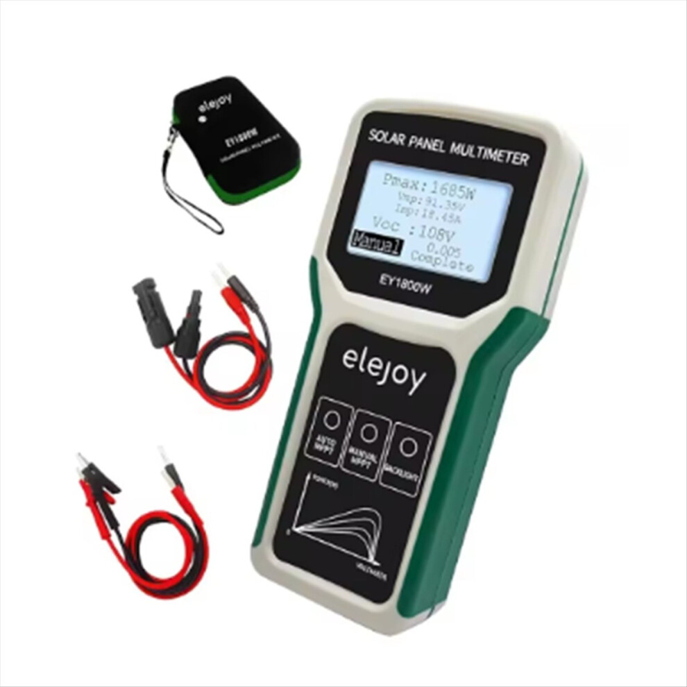 Solar Panel Smart Tester 1800W Auto/Manual Mppt Photovoltaic Multimet 4853197695346