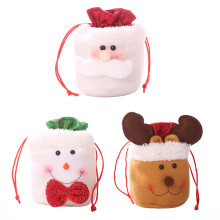 Bolsas decorativas navideñas, bolsas de regalo con cordón y personajes navideños surtidos para regalos, fiestas y decoraciones navideñas, con