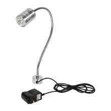 Luminária de trabalho com base magnética, mangueira flexível de 360 graus e lâmpada LED de alta potência para máquinas industriais e