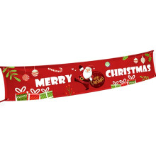 Weihnachtsdekoration für drinnen, feuchtigkeitsbeständiges, atmungsaktives Vliesstoff-Banner „Frohe Weihnachten“, dickes, recycelbares Material