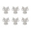 Pack of 6 Multipurpose Rabbit Napkin Rings Holders for Easter-4 1