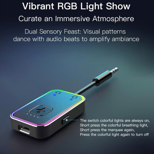 Metal Wireless 5.3 Bluetooth Transmitter Supports Dual Pairs 2 Headpho 2