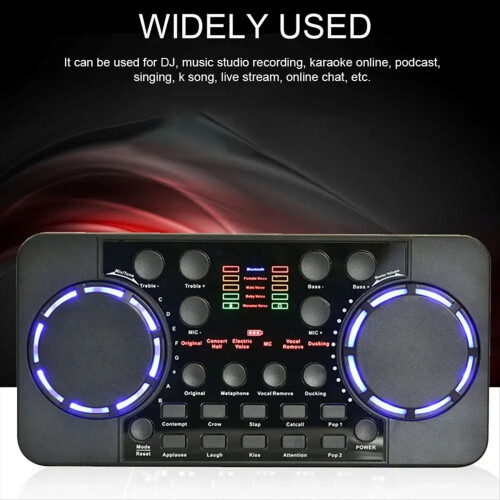 Mixer Live Broadcast Studio Singing Noise Reduction Portable External 2
