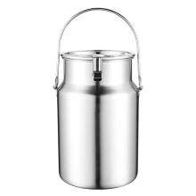 Stainless Steel Milk Can with Lid and Handle, LeakProof Milk Transport Bucket, 3L15L RustResistant