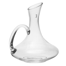 Glass Wine Decanter with Handle Enhances Aroma Handcrafted Whiskey Aerator for Home Bar and Gift