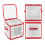 Christmas Bauble Box Storage for 64 Baubles, Foldable Container with Handles 1