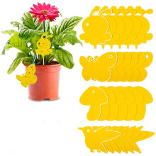 Plant NAT-stickers voor binnen en buiten, milieuvriendelijke ongediertebestrijding op basis van fysische principes, felgele tape voor het vangen van