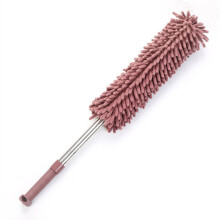 Microfiber Chenille Telescopic Duster with Bendable Head and Washable Stainless Steel Pole
